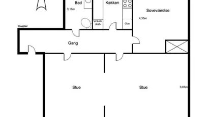 Flot andelslejlighed i Bolbro