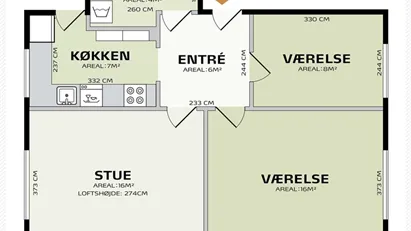 Lys 3-værelses delevenlig andelslejlighed