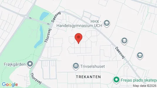 Andelsboliger til salg i Holstebro - kort over placeringen