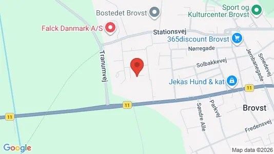 Andelsboliger til salg i Brovst - Foto fra Google Street View