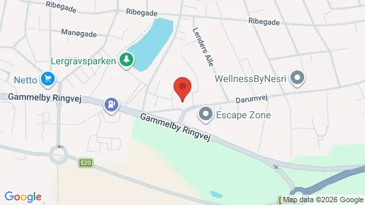 Andelsboliger til salg i Esbjerg Centrum - kort over placeringen
