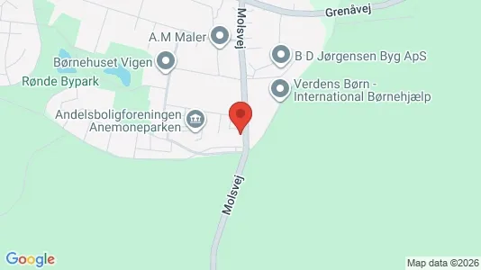 Andelsboliger til salg i Rønde - Foto fra Google Street View