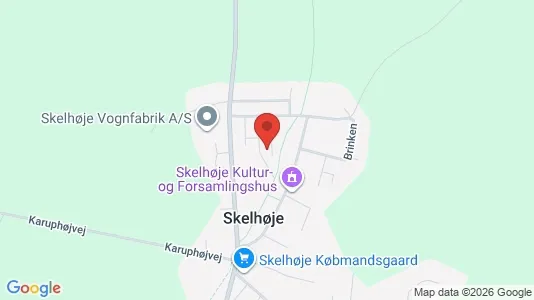 Andelsboliger til salg i Karup J - kort over placeringen