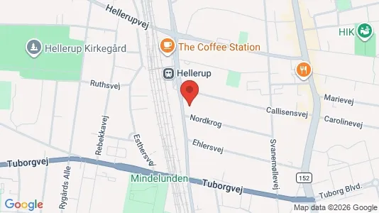 Andelsboliger til salg i Hellerup - kort over placeringen