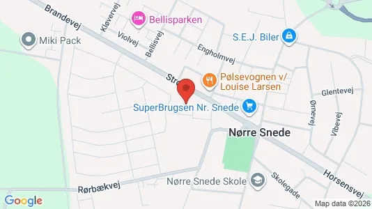 Andelsboliger til salg i Nørre Snede - Foto fra Google Street View