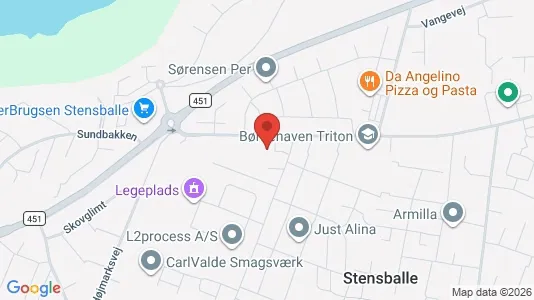 Andelsboliger til salg i Horsens - kort over placeringen