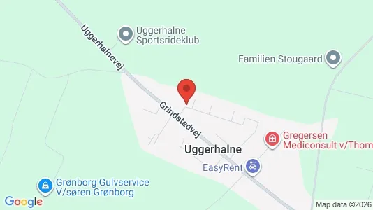 Andelsboliger til salg i Vodskov - kort over placeringen