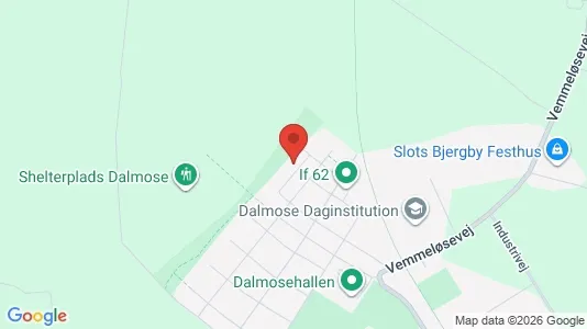 Andelsboliger til salg i Dalmose - kort over placeringen