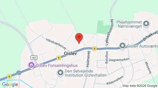 Andelsboliger til salg i Gislev - Foto fra Google Street View