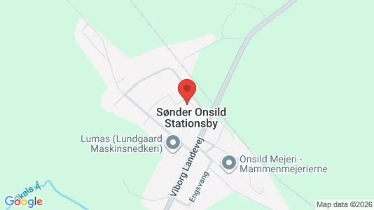 Andelsboliger til salg i Hobro - kort over placeringen