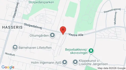 Andelsboliger til salg i Aalborg Centrum - kort over placeringen