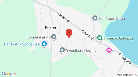 Andelsboliger til salg i Svendborg - kort over placeringen