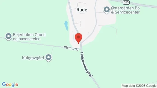  til salg i Rude - kort over placeringen