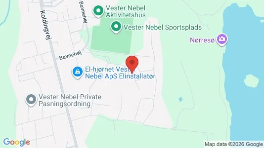 Andelsboliger til salg i Egtved - kort over placeringen