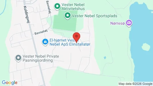 Andelsboliger til salg i Egtved - kort over placeringen