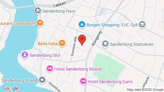 Andelsboliger til salg i Sønderborg - kort over placeringen