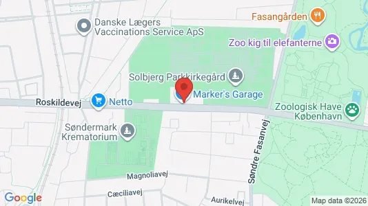 Andelsboliger til salg i Frederiksberg - kort over placeringen