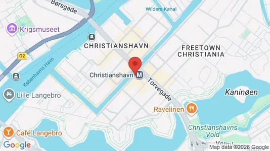 Andelsboliger til salg i København K - kort over placeringen