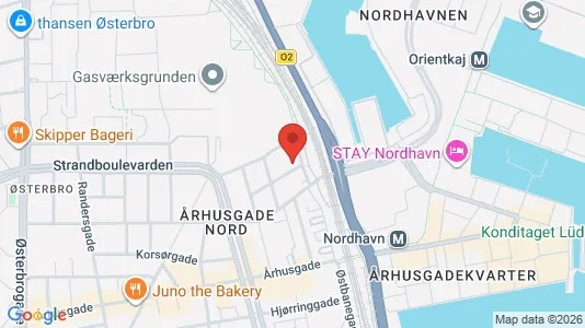 Andelsboliger til salg i Østerbro - kort over placeringen