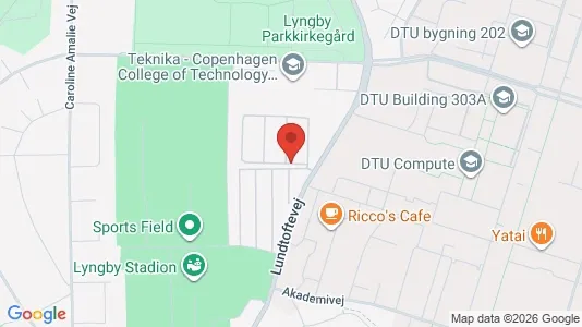 Andelsboliger til salg i Kongens Lyngby - kort over placeringen