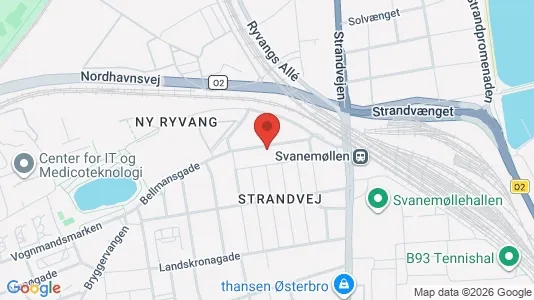 Andelsboliger til salg i Østerbro - kort over placeringen