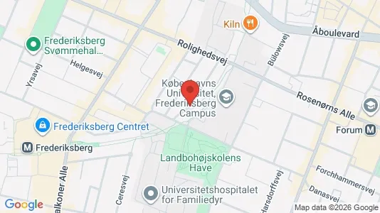 Andelsboliger til salg i Frederiksberg C - kort over placeringen