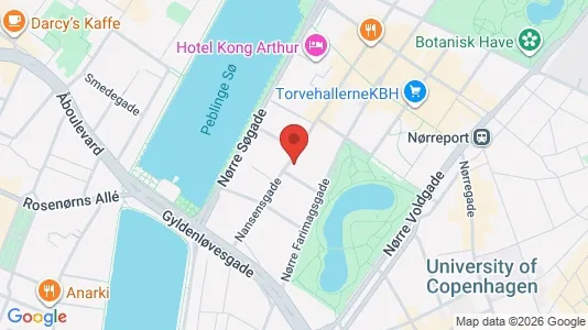 Andelsboliger til salg i København K - kort over placeringen