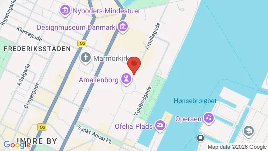 Andelsboliger til salg i København K - kort over placeringen