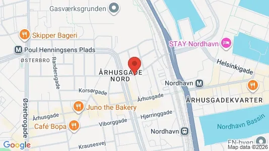 Andelsboliger til salg i Østerbro - kort over placeringen