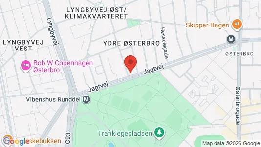 Andelsboliger til salg i Østerbro - kort over placeringen