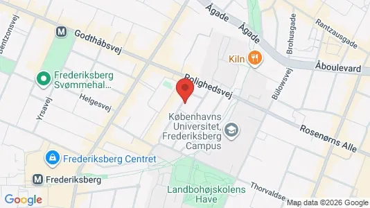Andelsboliger til salg i Frederiksberg C - kort over placeringen