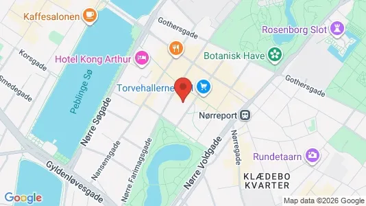 Andelsboliger til salg i København K - kort over placeringen