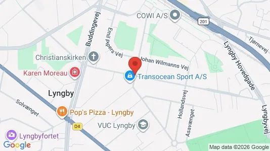 Andelsboliger til salg i Kongens Lyngby - kort over placeringen