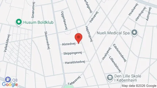 Andelsboliger til salg i Brønshøj - kort over placeringen