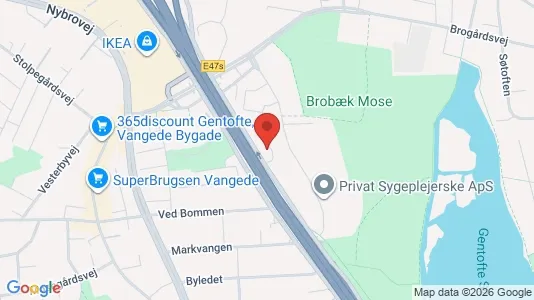 Andelsboliger til salg i Gentofte - kort over placeringen