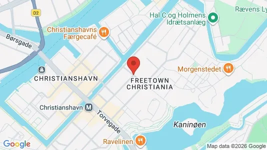 Andelsboliger til salg i København K - kort over placeringen