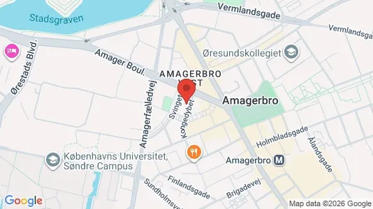 Andelsboliger til salg i København S - kort over placeringen
