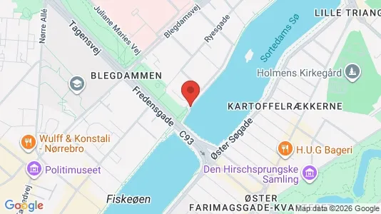 Andelsboliger til salg i Østerbro - kort over placeringen