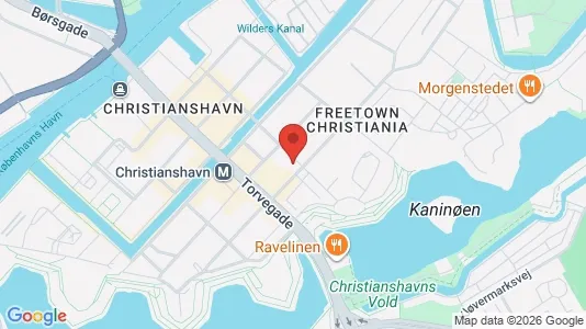 Andelsboliger til salg i København K - kort over placeringen