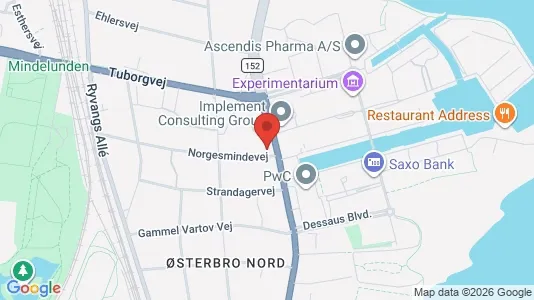 Andelsboliger til salg i Hellerup - kort over placeringen