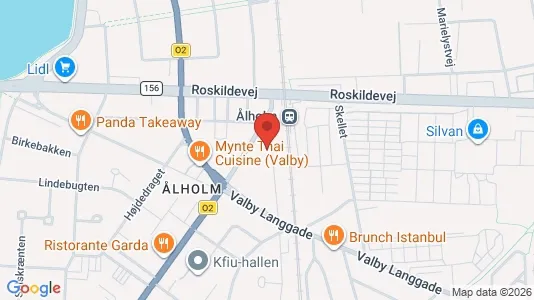 Andelsboliger til salg i Valby - kort over placeringen