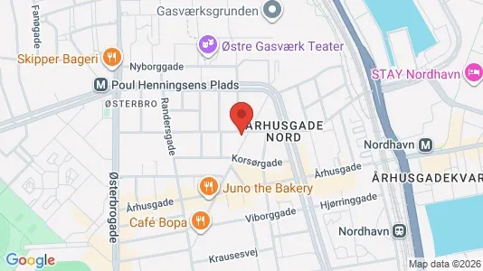 Andelsboliger til salg i Østerbro - kort over placeringen