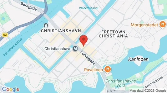 Andelsboliger til salg i København K - kort over placeringen