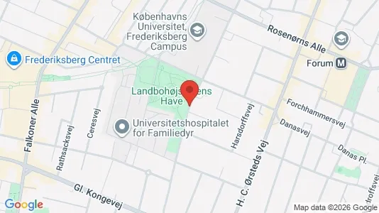 Andelsboliger til salg i Frederiksberg C - kort over placeringen