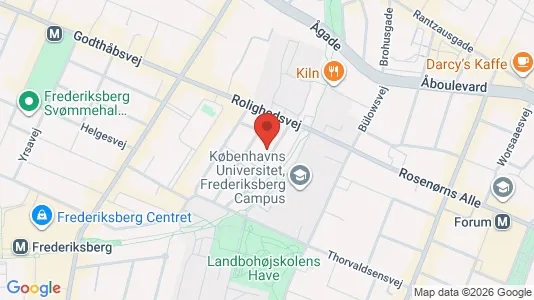 Andelsboliger til salg i Frederiksberg C - kort over placeringen