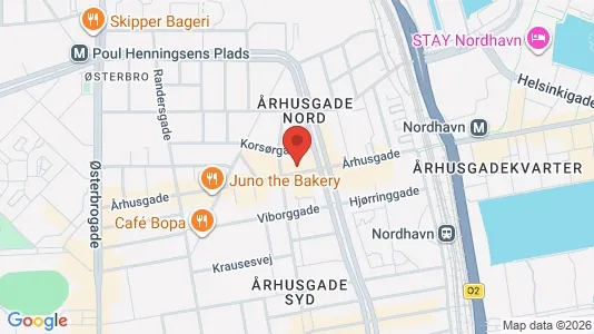 Andelsboliger til salg i Østerbro - kort over placeringen