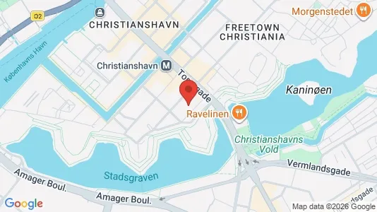 Andelsboliger til salg i København K - kort over placeringen