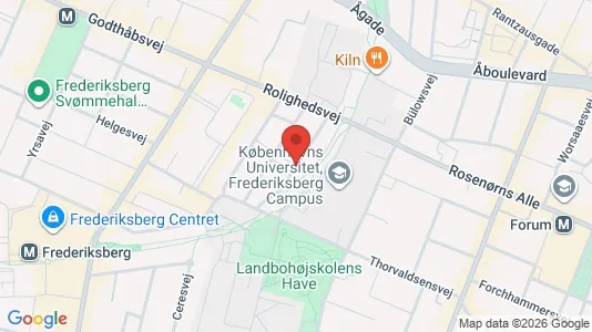 Andelsboliger til salg i Frederiksberg C - kort over placeringen