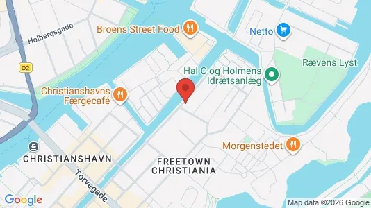Andelsboliger til salg i København K - kort over placeringen