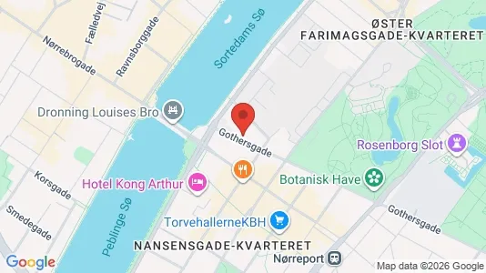 Andelsboliger til salg i København K - kort over placeringen